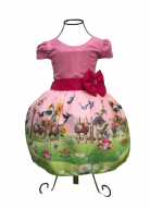 VESTIDO JARDIM ENCANTADO P